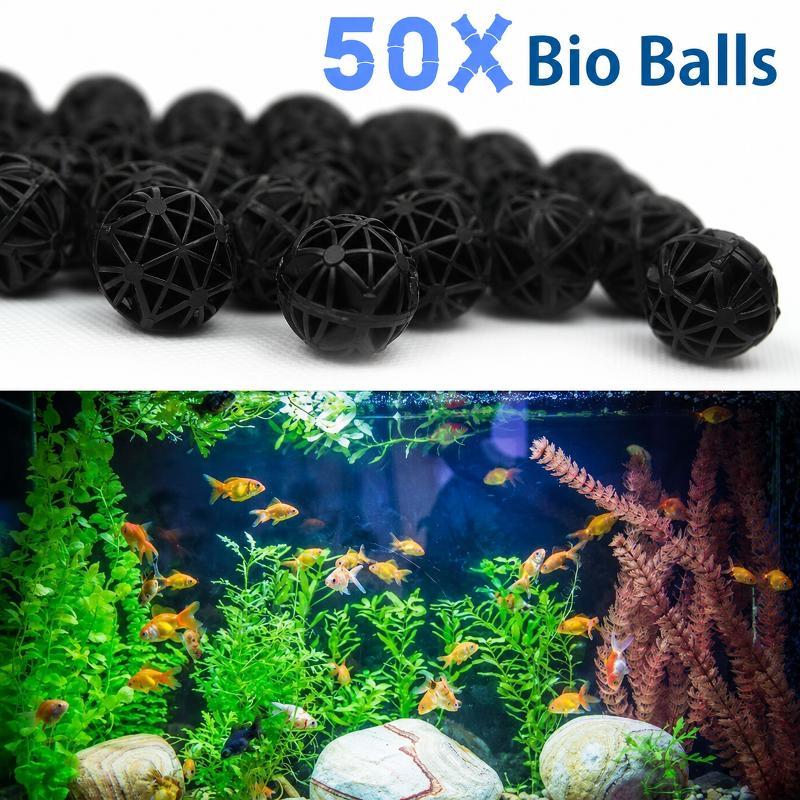 Aquaponics Fish Tank - 50 Buah Bola Filter Bio Akuarium