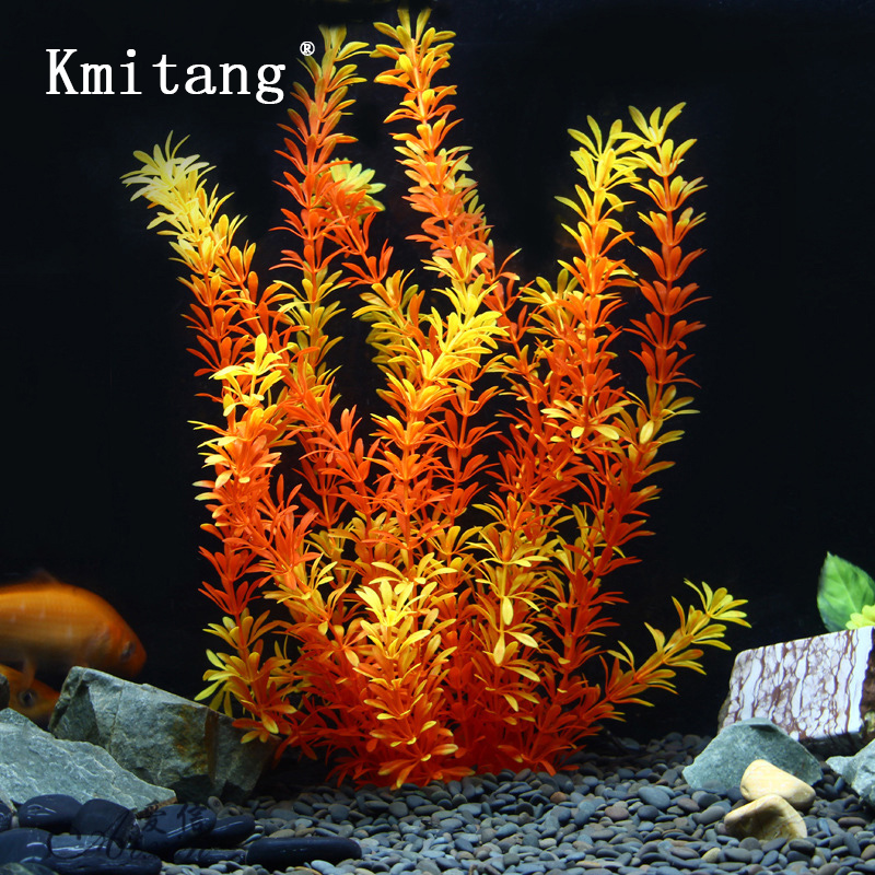 Aquaponics Fish Tank - Tanaman Tropis 100cm, Rumput Air Buatan