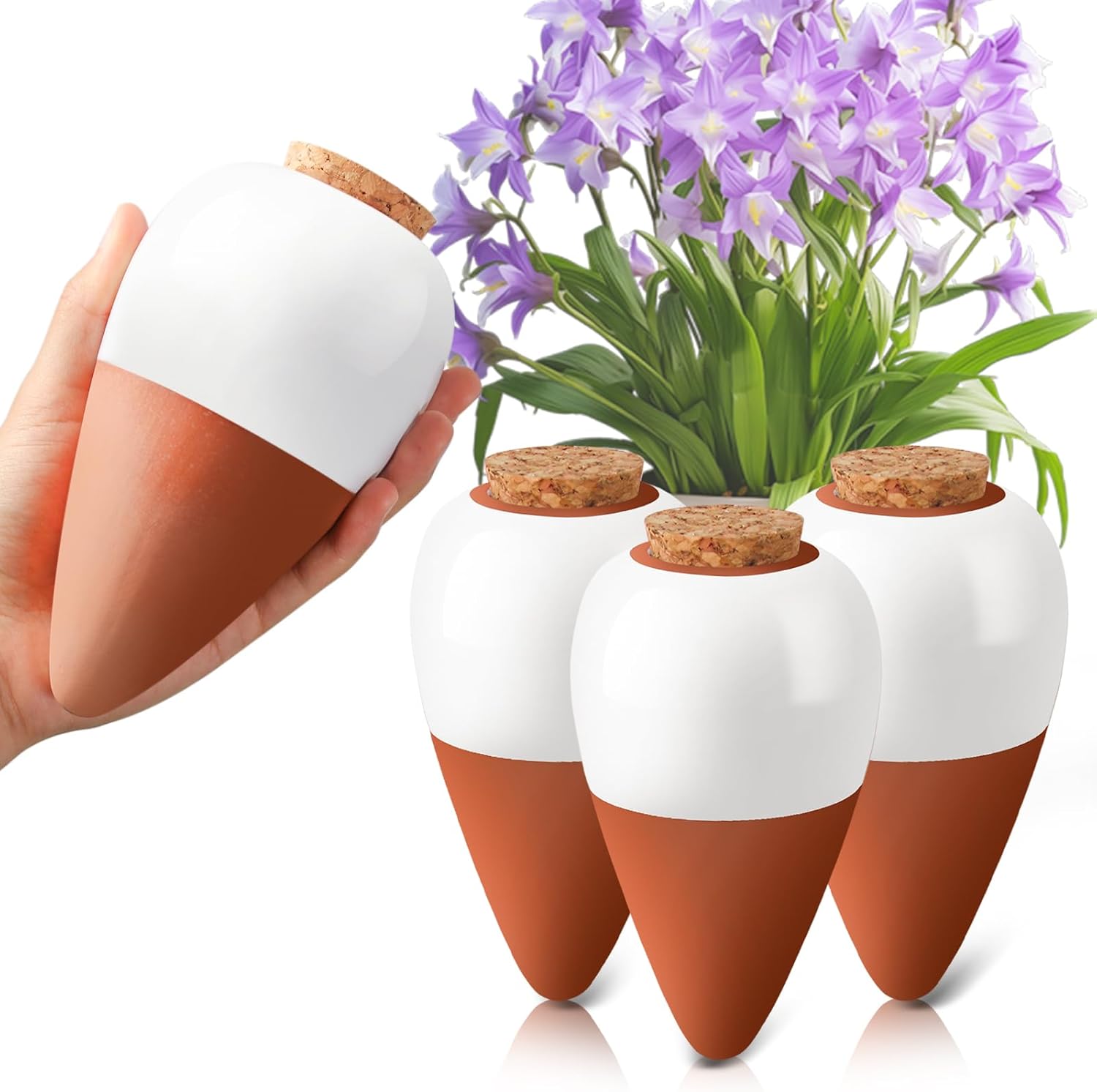 Root Watering Spike - Penetes Air Tanaman dari Terakota, Bola