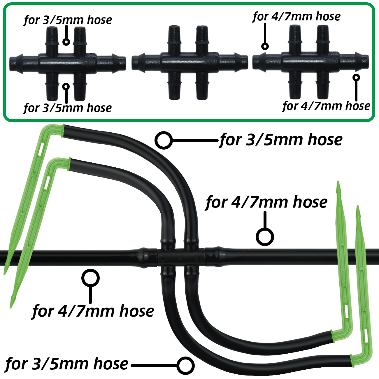 KESLA Taman 4/7Mm untuk 3/5Mm  - Root Watering Spike ulasan dan harga