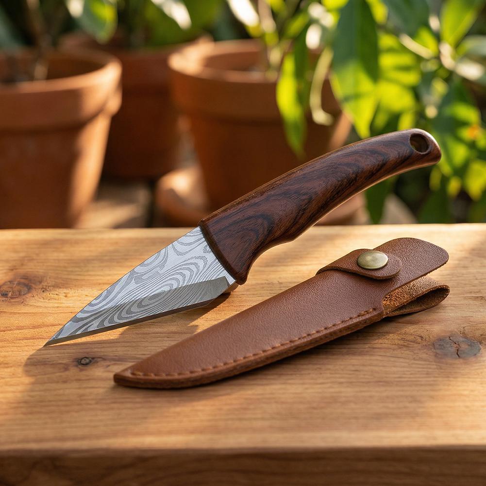Pisau Cangkok Gagang Kayu deng - Harvest Knife Garden ulasan dan harga