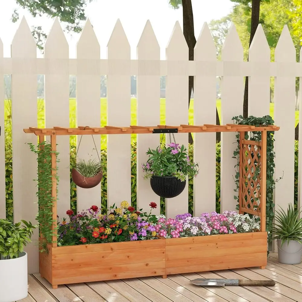45 Bedeng Taman Tinggi dengan  - Hanging Planter Basket ulasan dan harga